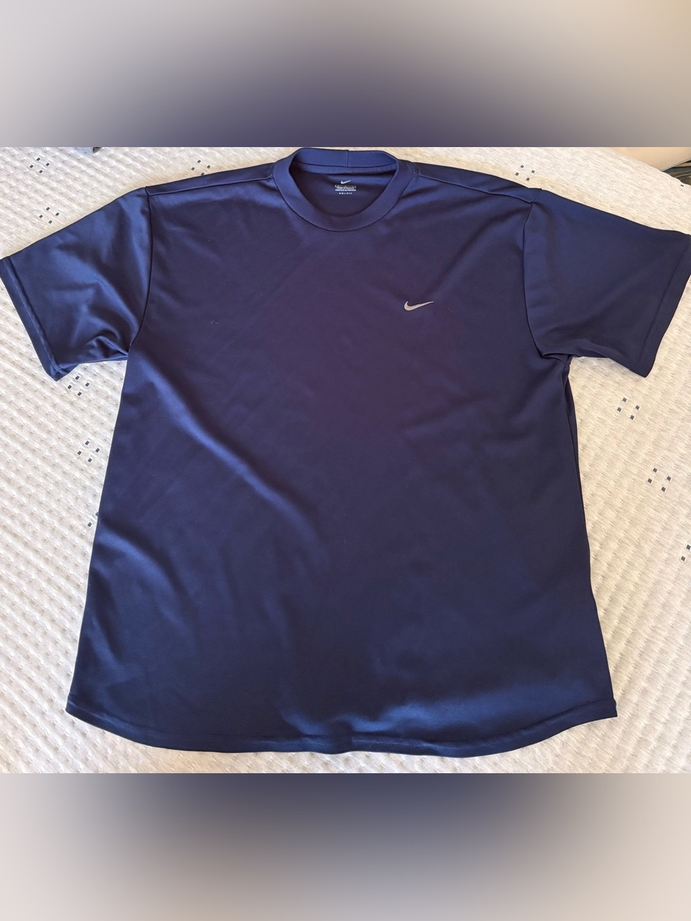 Nike Men's Navy Short Sleeve Crew Sports Tee